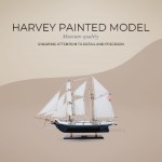 T114 Harvey Painted Ship Model 